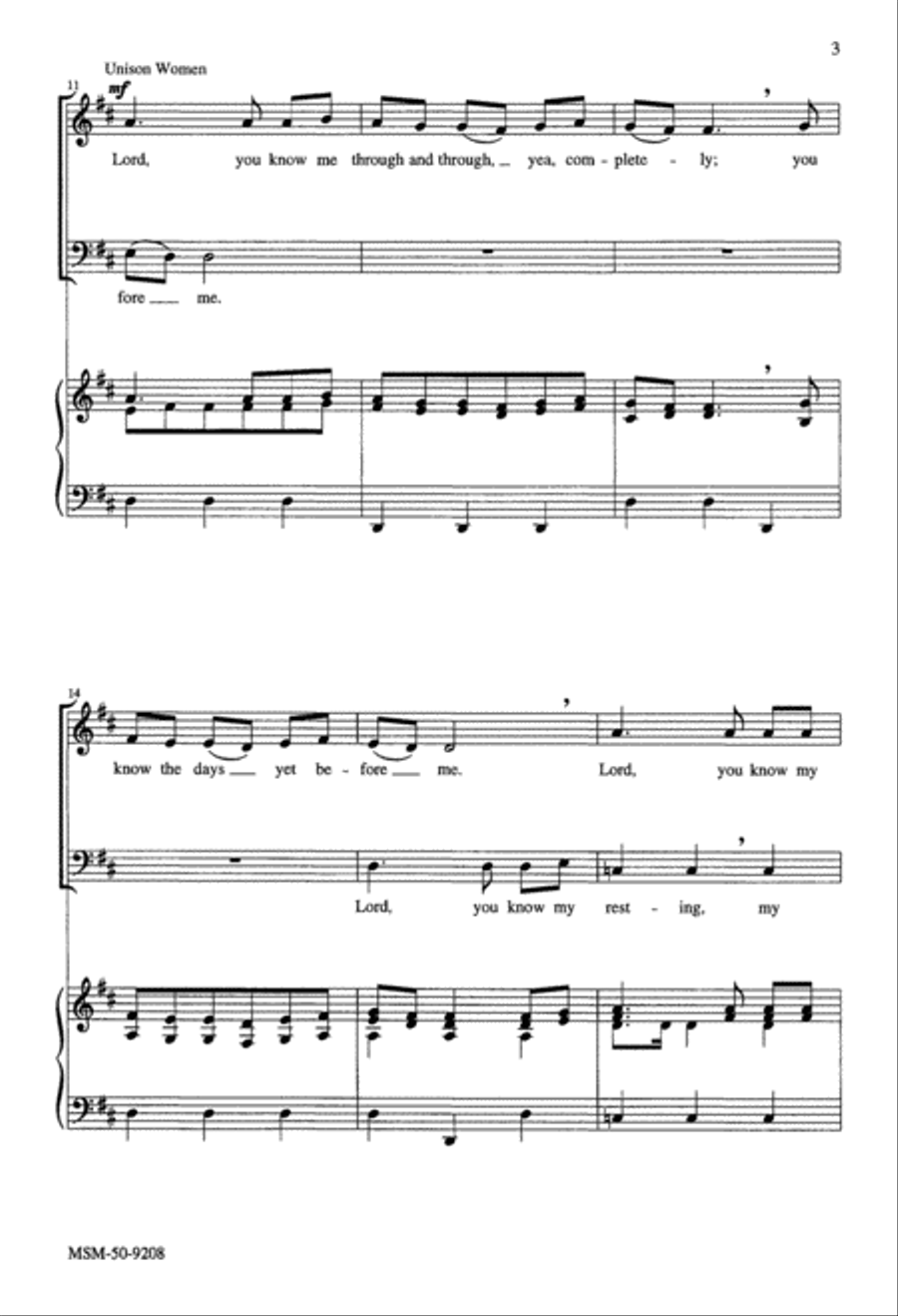 Lord, You Know Me Through and Through 2-Part scores gallery preview page 3