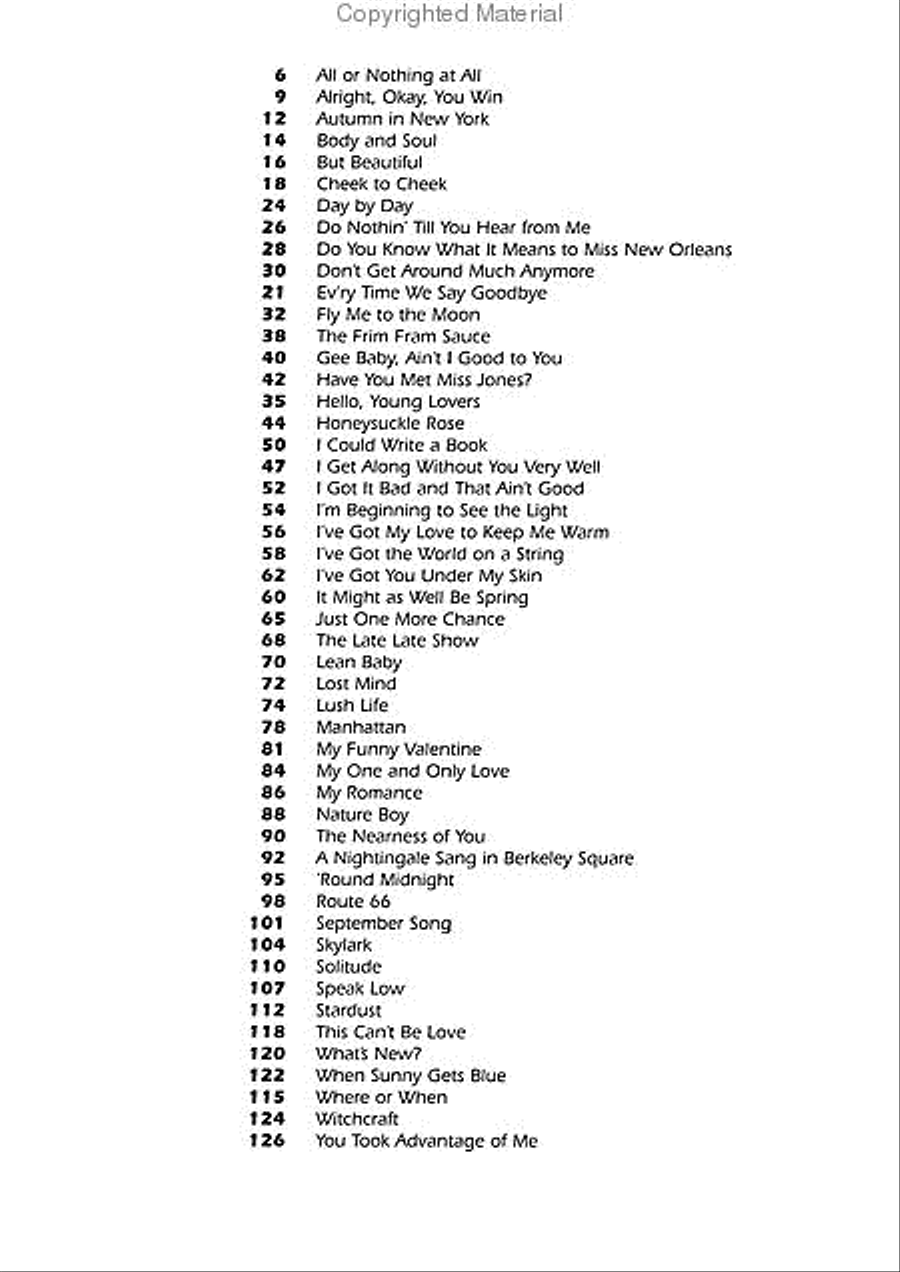 The Singer's Book of Jazz Standards - Men's Edition Voice scores gallery preview page 2