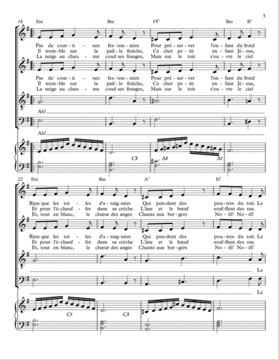 NOËL! NOËL! 4-Part scores gallery preview page 3