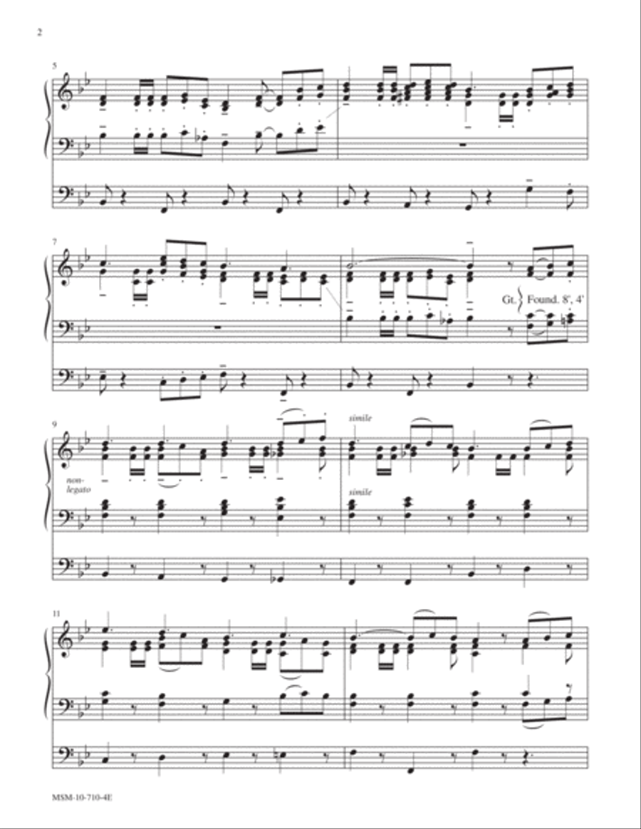 Festive March Organ scores gallery preview page 2