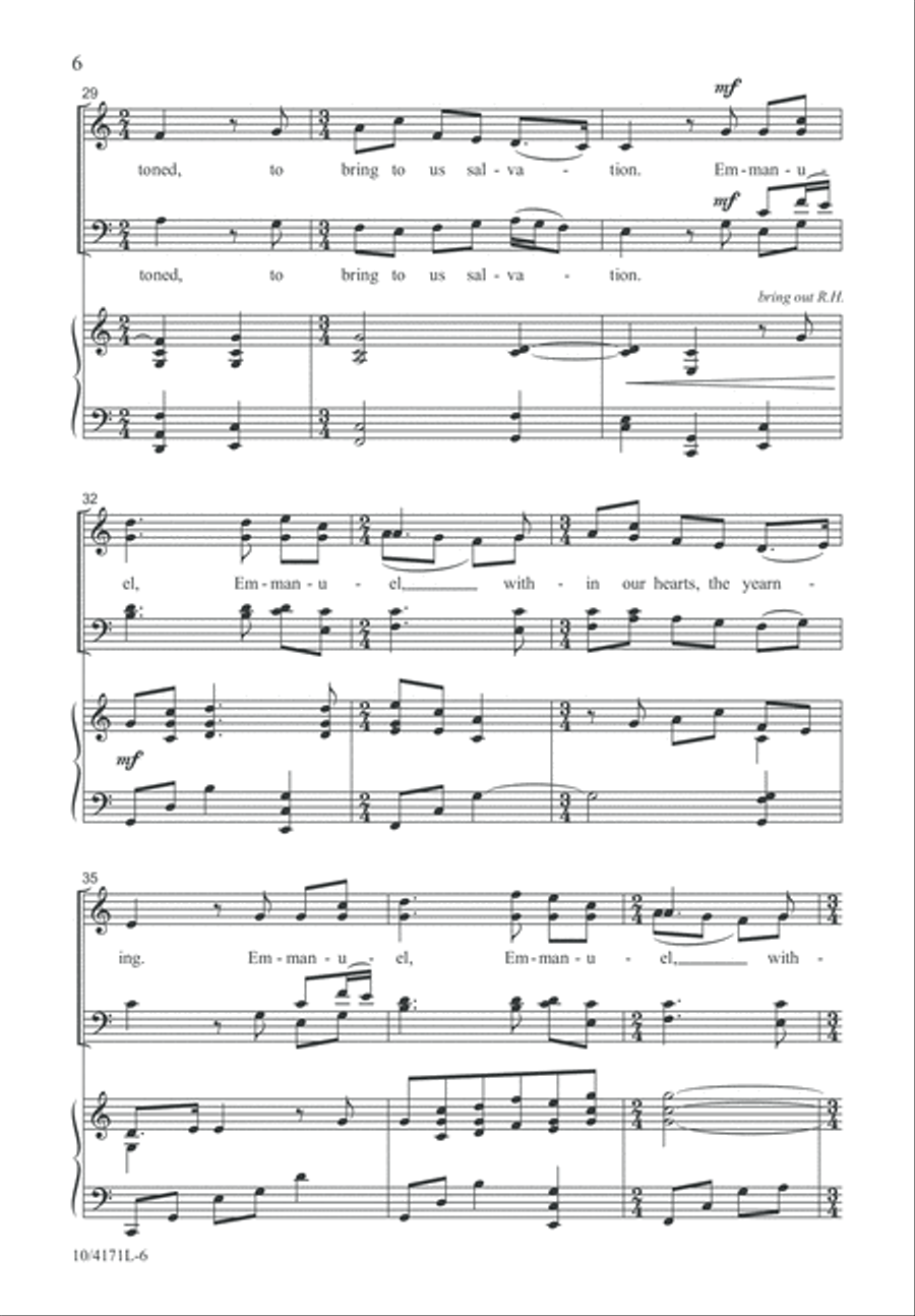 The Yearning 4-Part scores gallery preview page 6