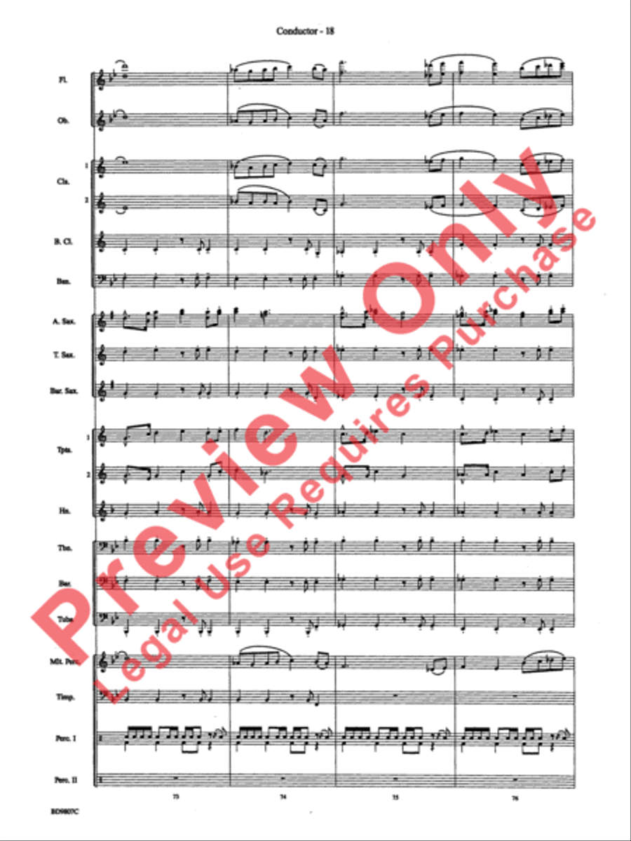 Fields of Kent Concert Band scores gallery preview page 20