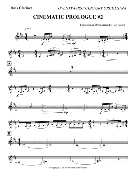CINEMATIC PROLOGUE #2 Full Orchestra - Digital Sheet Music