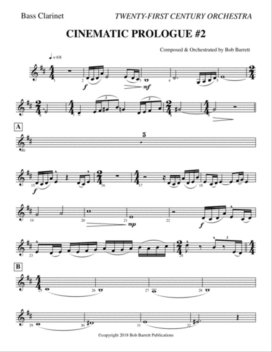 CINEMATIC PROLOGUE #2 CINEMATIC PROLOGUE #2 Full Orchestra scores gallery preview page 1