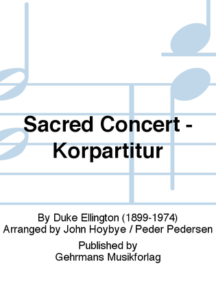 Book cover for Sacred Concert - Korpartitur