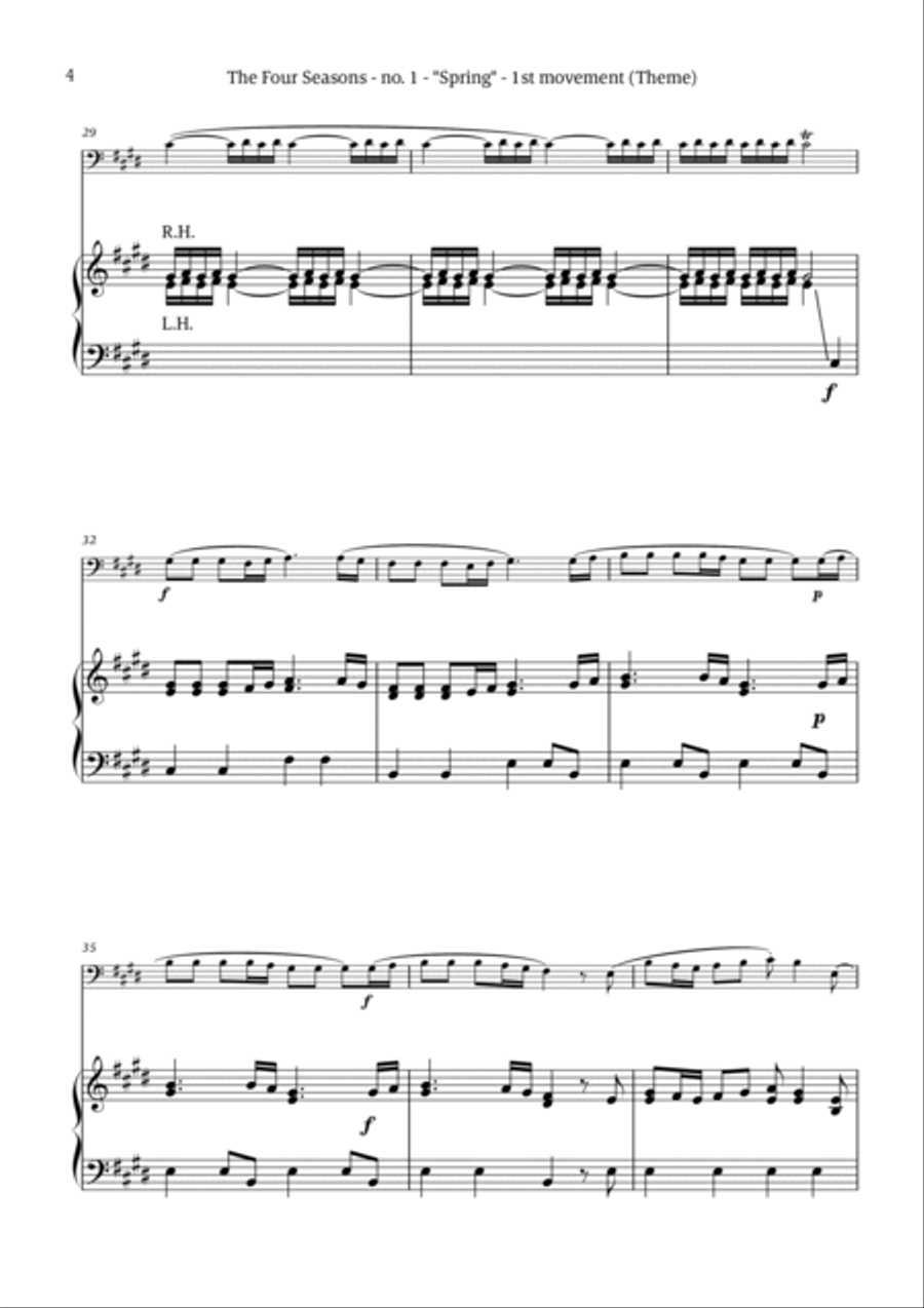 The Four Seasons - Spring Chamber Music scores gallery preview page 4