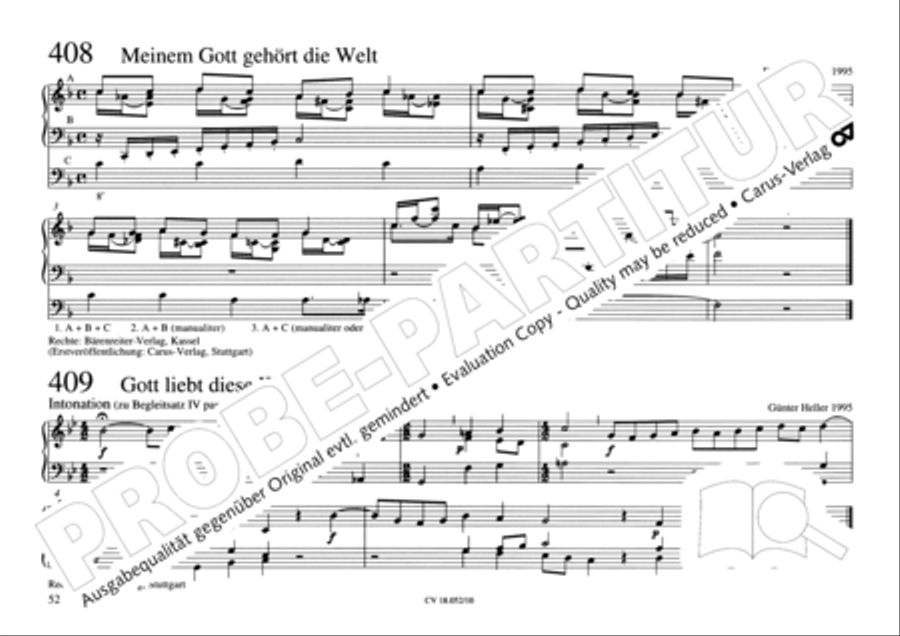 Esslinger Orgelbuch, Bd. I: Intonationen Organ Solo scores gallery preview page 69