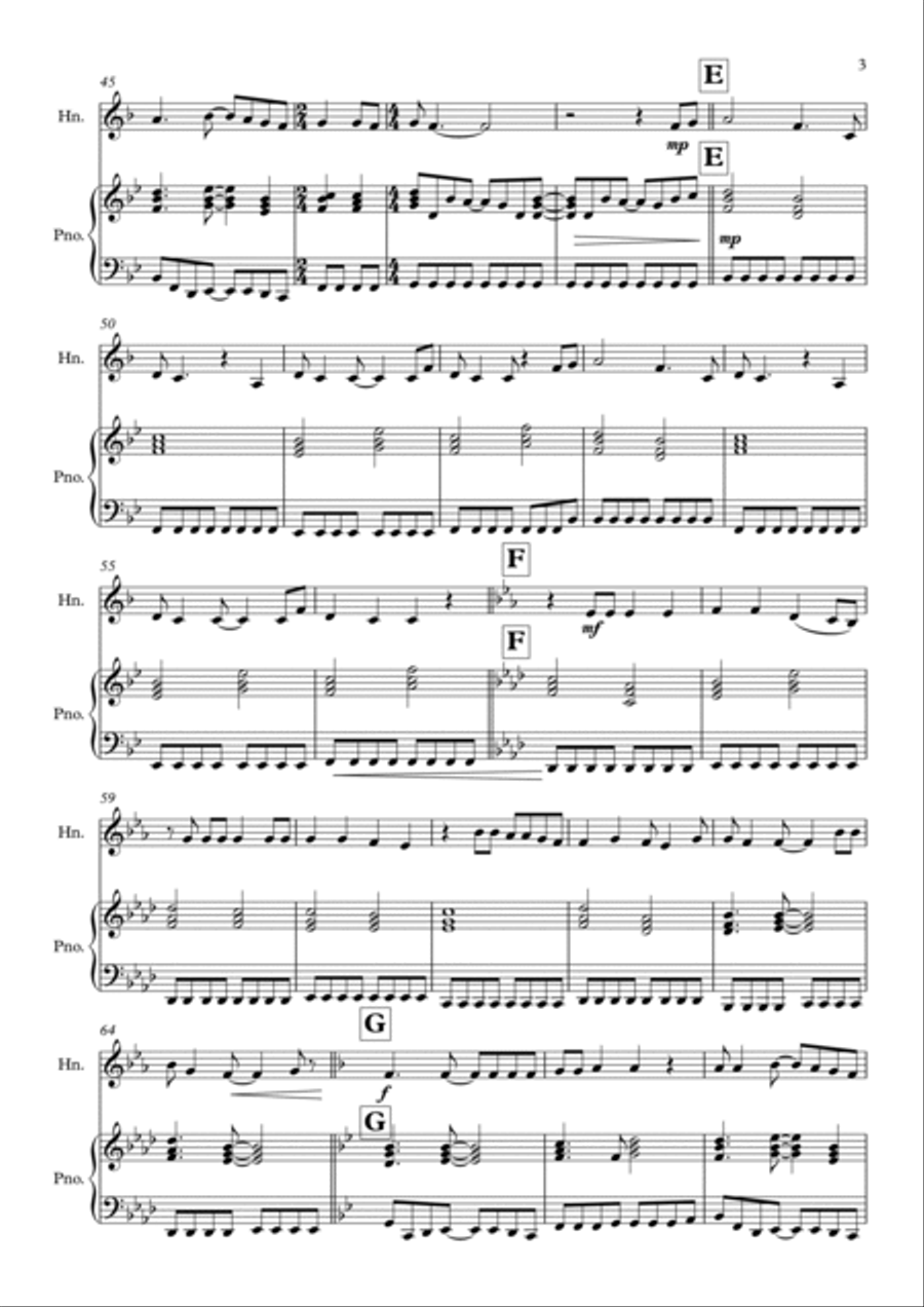 Heaven Is A Place On Earth Horn scores gallery preview page 3