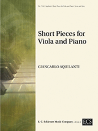 Book cover for Short Pieces for Viola and Piano