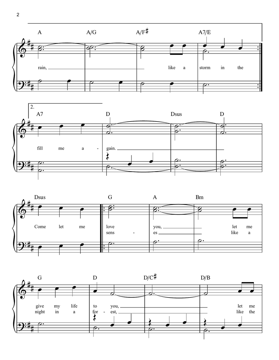 Annie's Song Easy Piano scores gallery preview page 2
