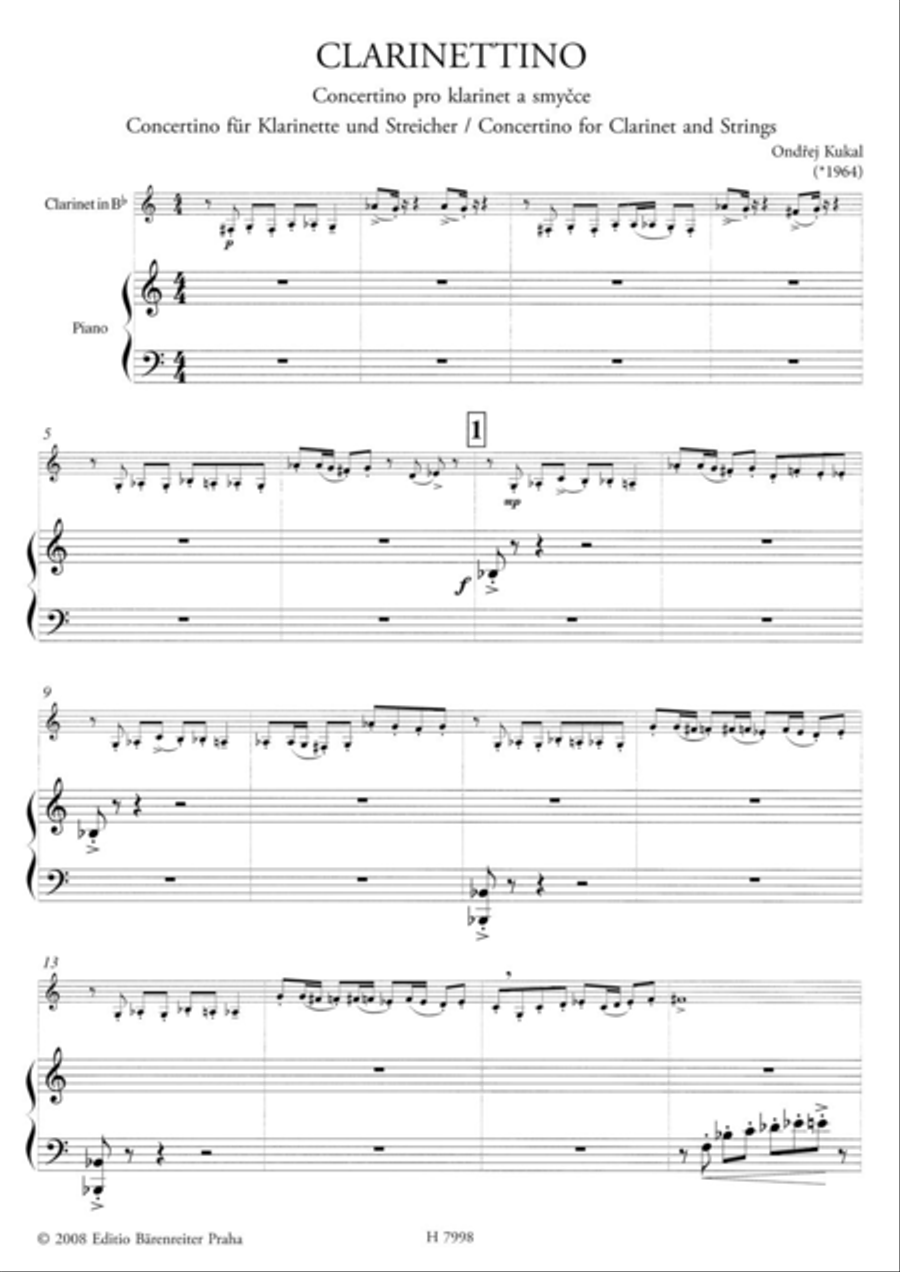 Clarinettino Clarinettino Clarinet Solo scores gallery preview page 2