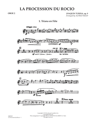 La Procession du Rocio (arr. Alfred Reed) - Oboe 2