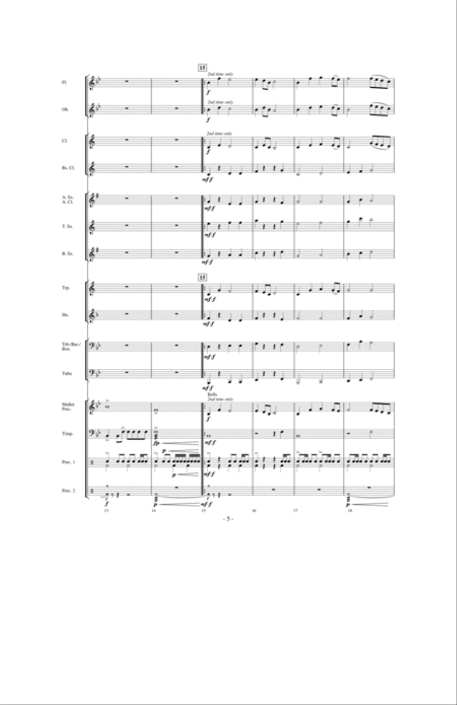 Valiance: A Heroic Overture for Band Concert Band scores gallery preview page 4