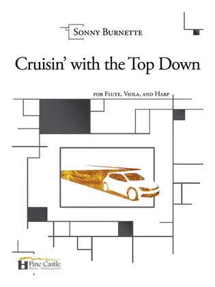 Cruisin' with the Top Down for Flute, Viola and Harp