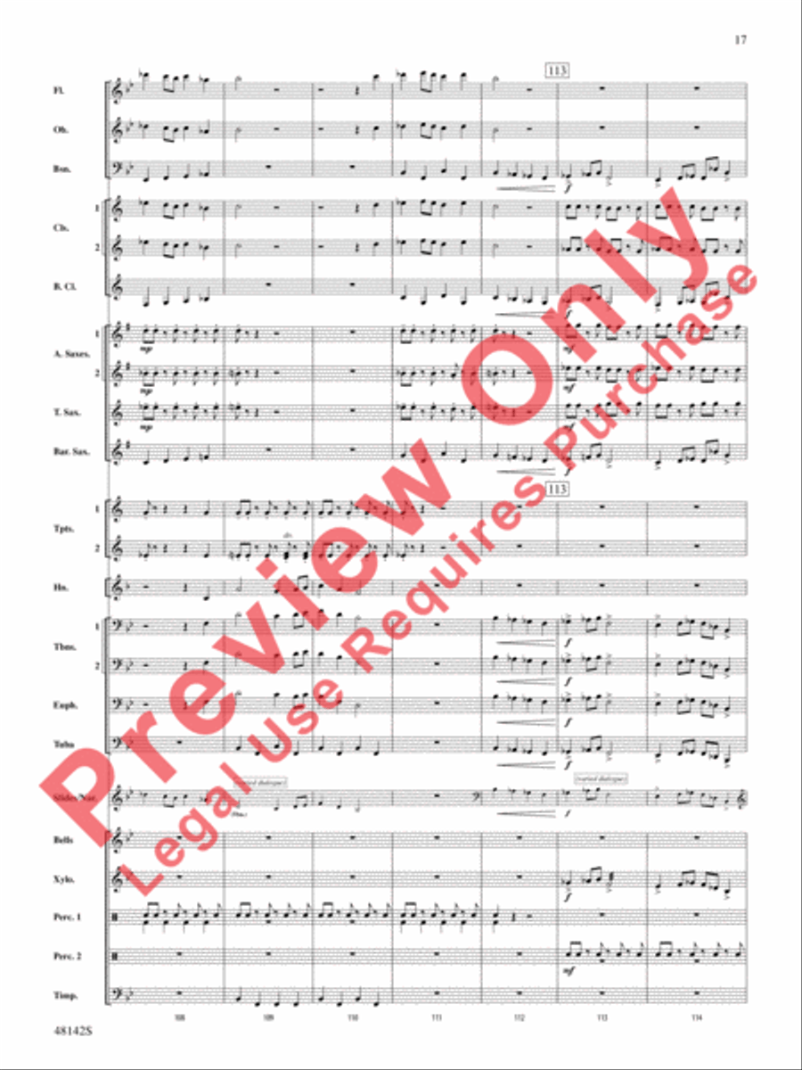 Band of Heroes Concert Band scores gallery preview page 18