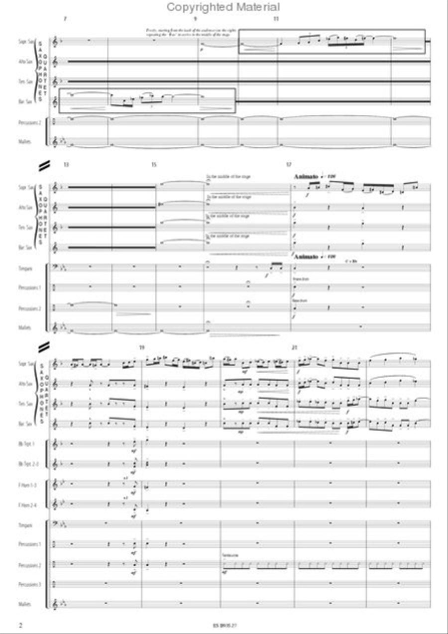 Cantos Ceremoniales Concert Band scores gallery preview page 5