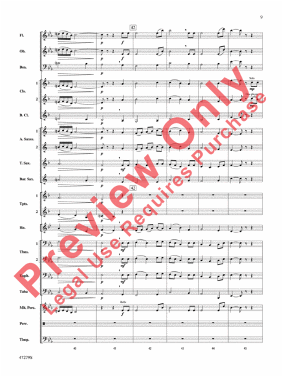 Beach Spring Beach Spring Concert Band scores gallery preview page 10