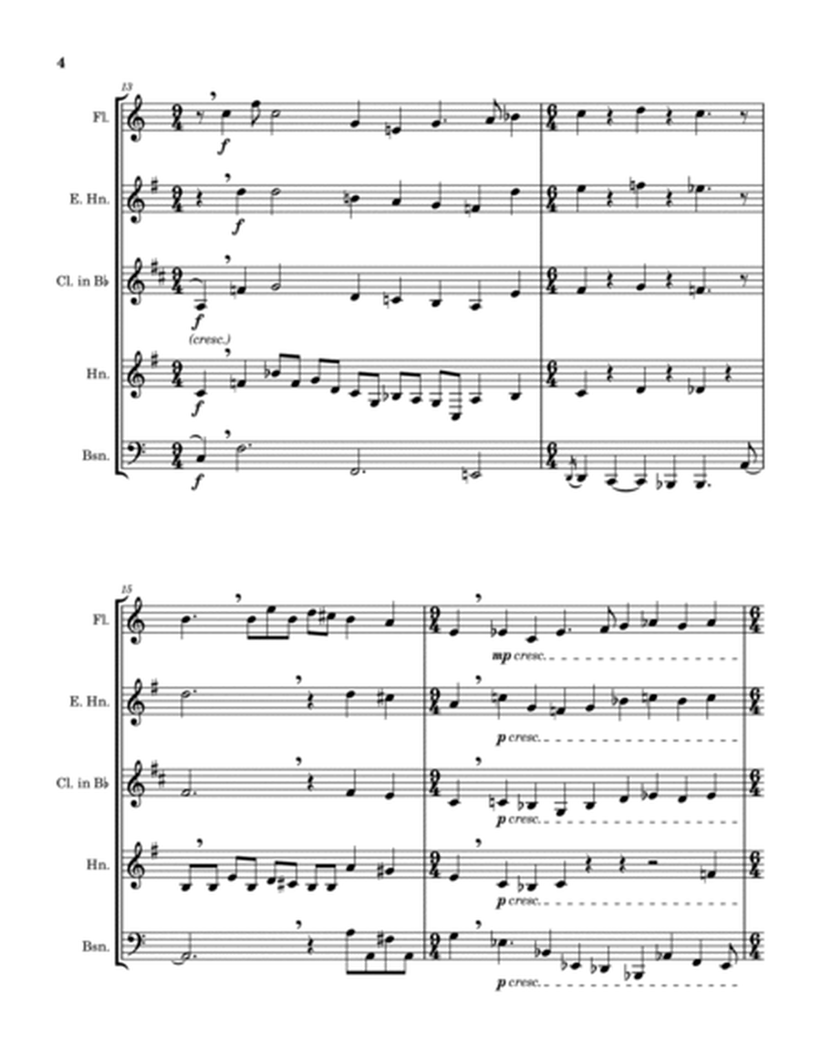 Introduction and Dance from Piano Music I (arranged for woodwind quintet) image number null