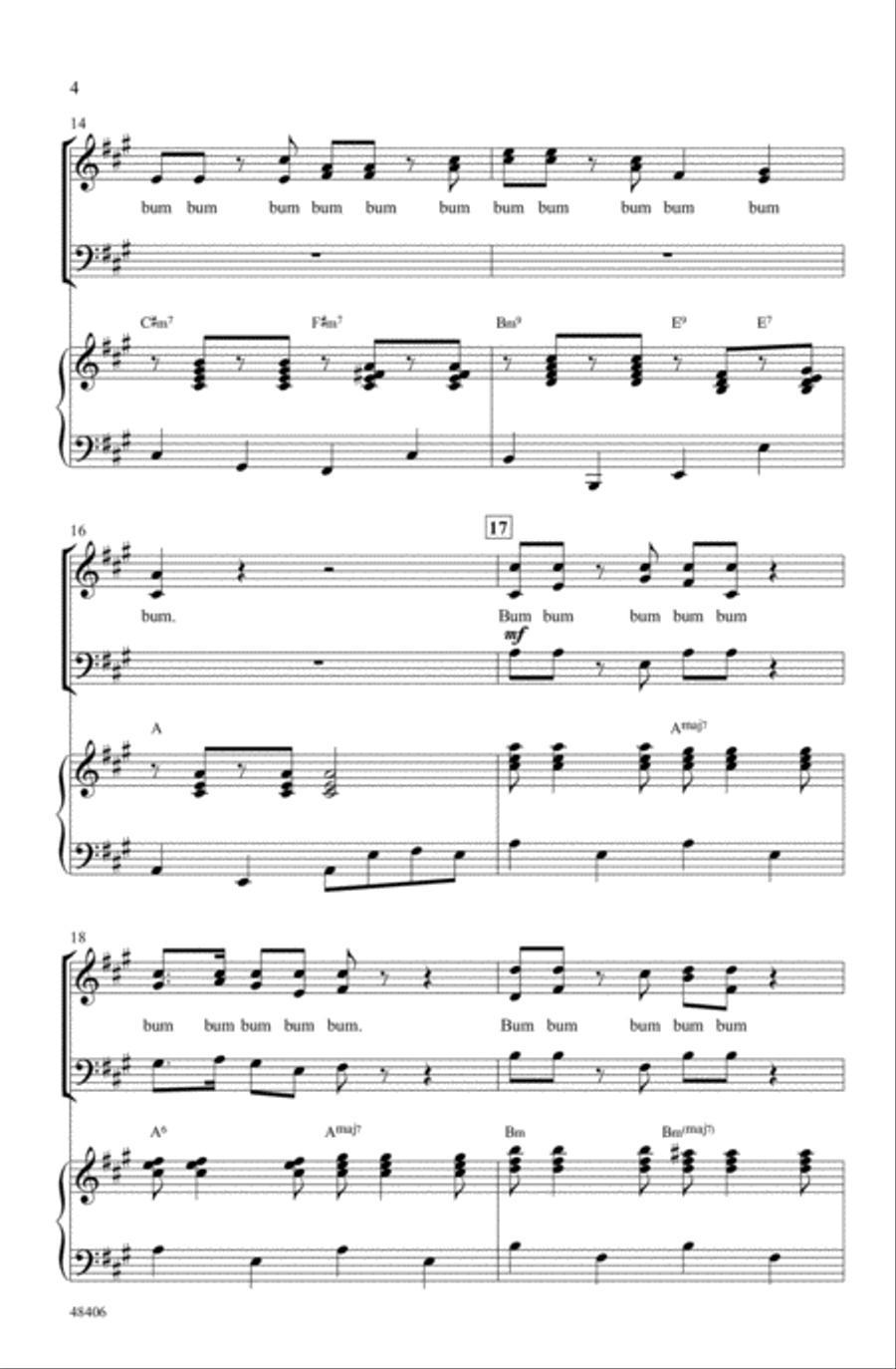Theme from Elf Choir scores gallery preview page 3