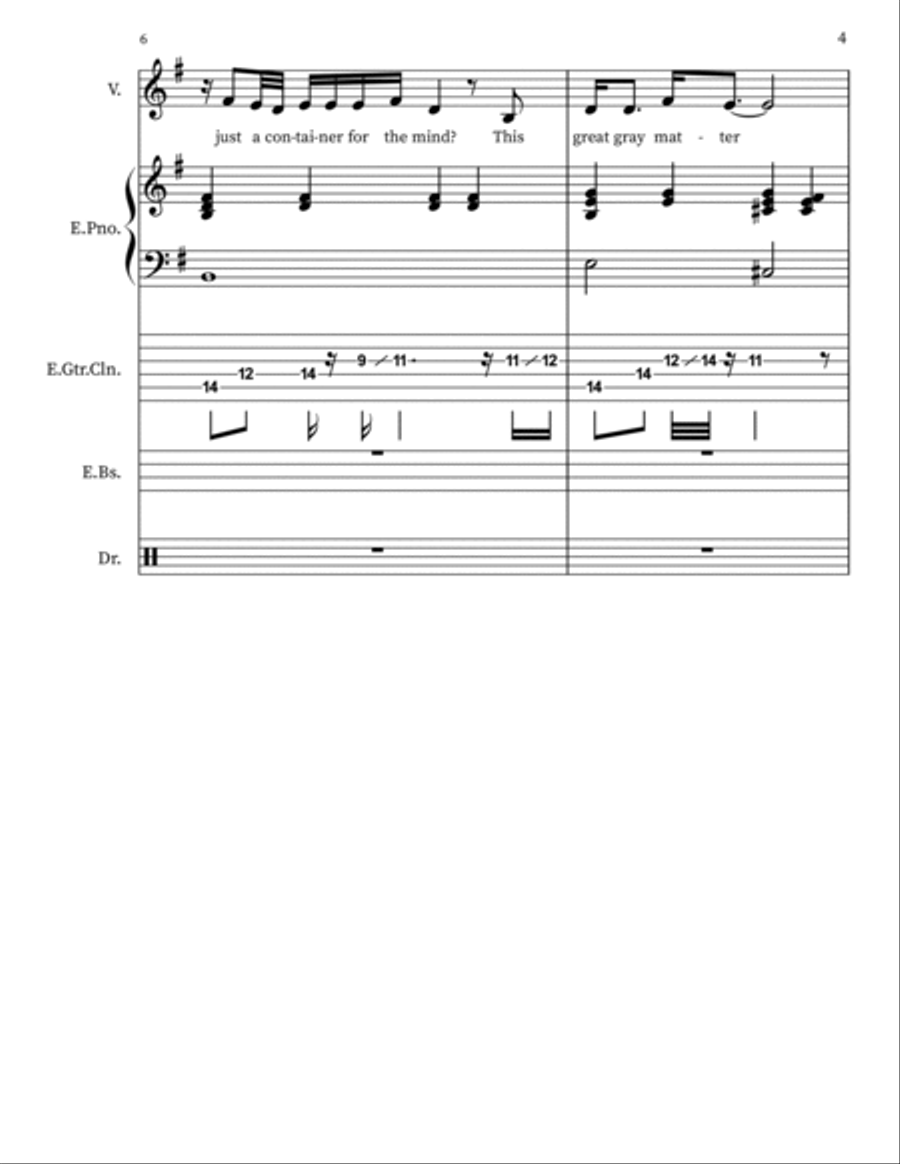 Pink Matter Jazz Ensemble scores gallery preview page 4