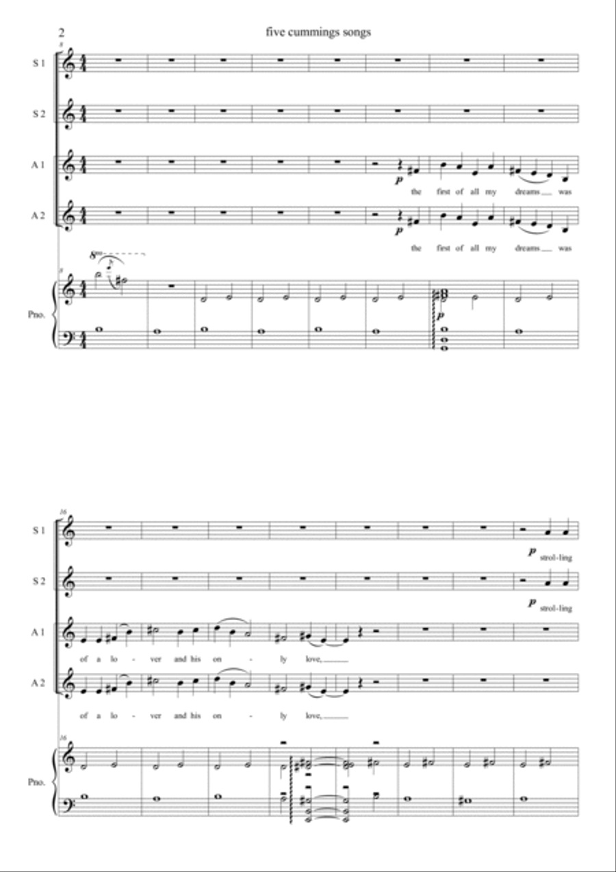 5 cummings songs 5 cummings songs SSAA scores gallery preview page 2