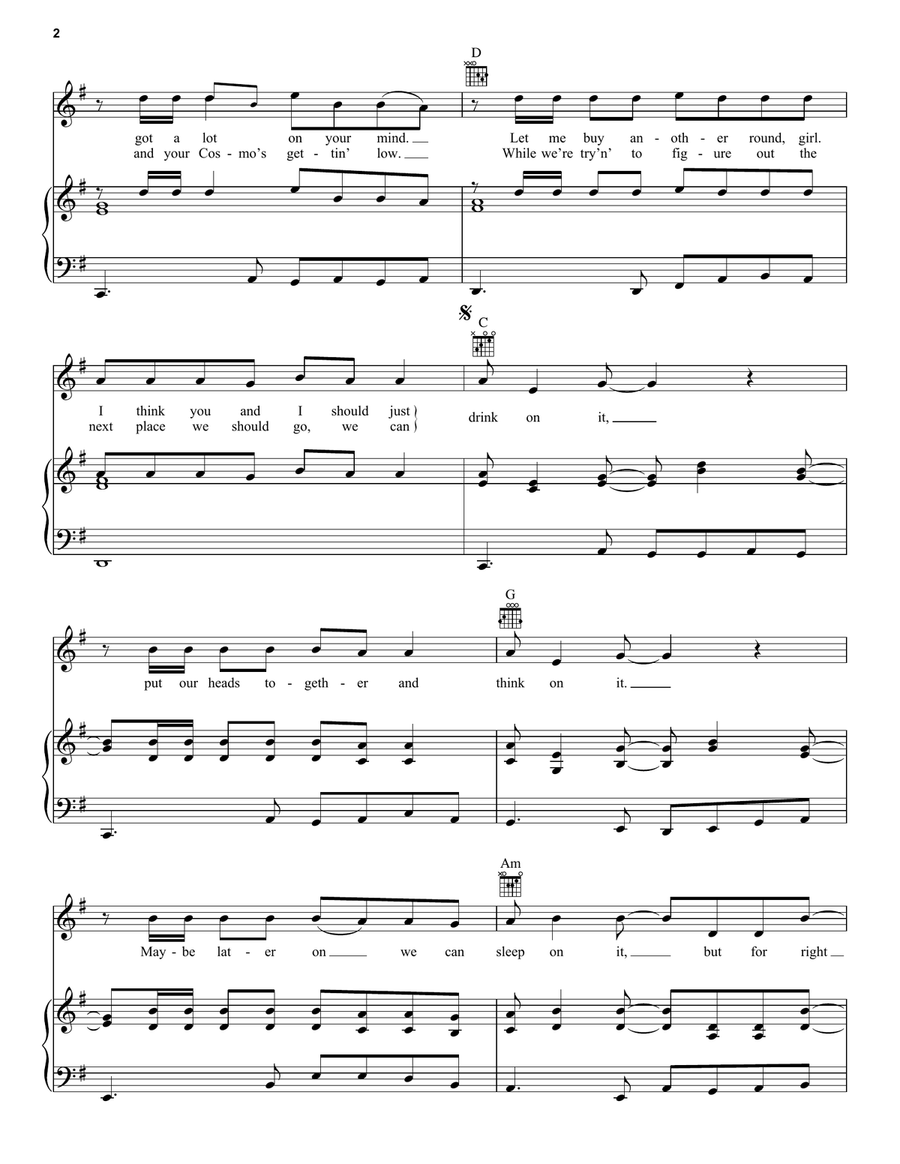 Drink On It Acoustic Guitar scores gallery preview page 2