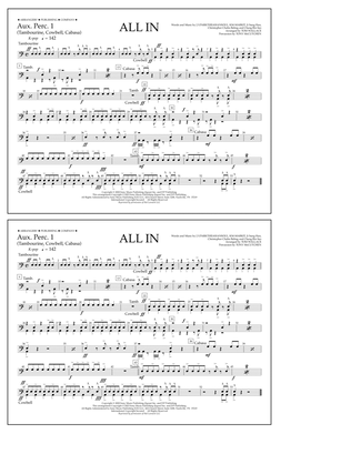 ALL IN (arr. Tom Wallace) - Aux. Perc. 1