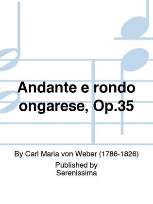 Book cover for Andante e rondo ongarese, Op.35