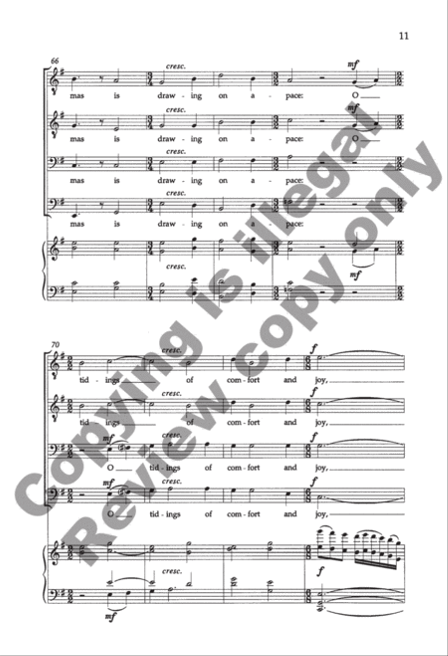 A Christmas Garland A Christmas Garland TTBB scores gallery preview page 11