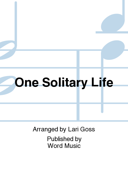 One Solitary Life - Orchestration image number null