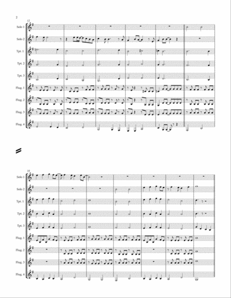 Yesterday Yesterday Trumpet Solo scores gallery preview page 2