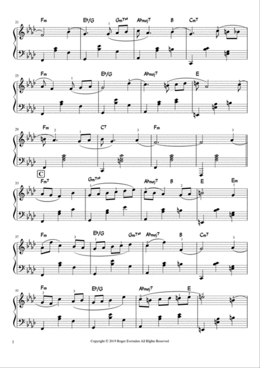 Silhouette By The Sea (Serendipity No. 5) Piano Solo scores gallery preview page 2