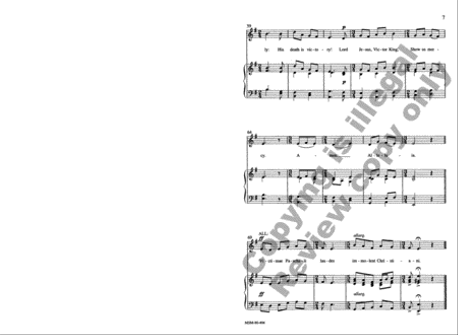 Easter Sequence 4-Part scores gallery preview page 7