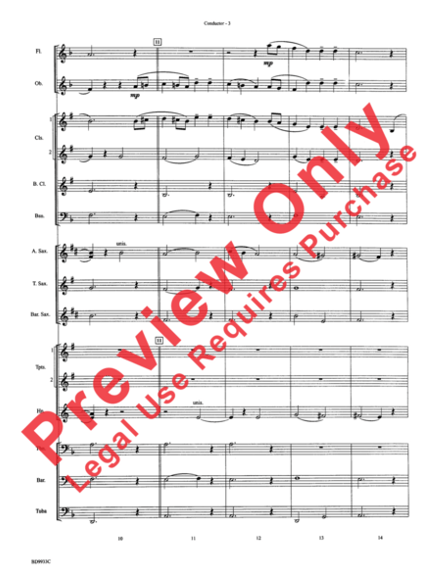 Song Without Words Concert Band scores gallery preview page 5
