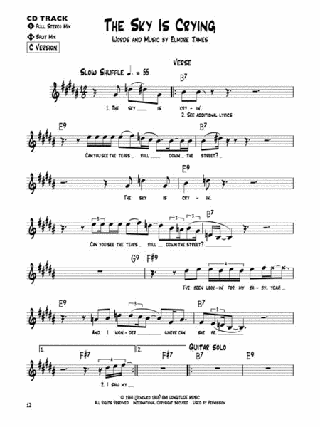 Slow Blues by Various C Instrument - Sheet Music