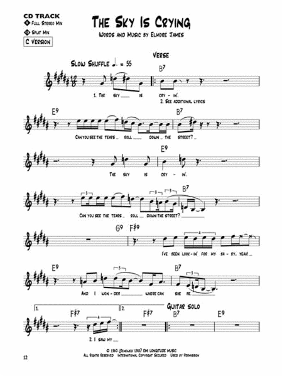 Slow Blues Slow Blues C Instrument scores gallery preview page 6