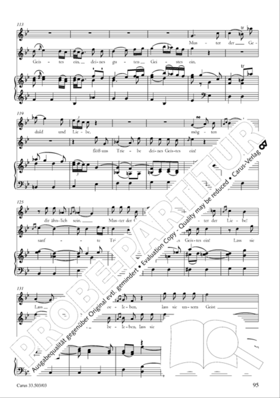 Passion according to St. Matthew (Passions-Musik nach dem Evangelisten Matthaus) SSATB scores gallery preview page 96