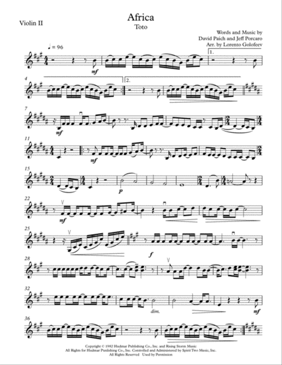 Africa String Quartet scores gallery preview page 3