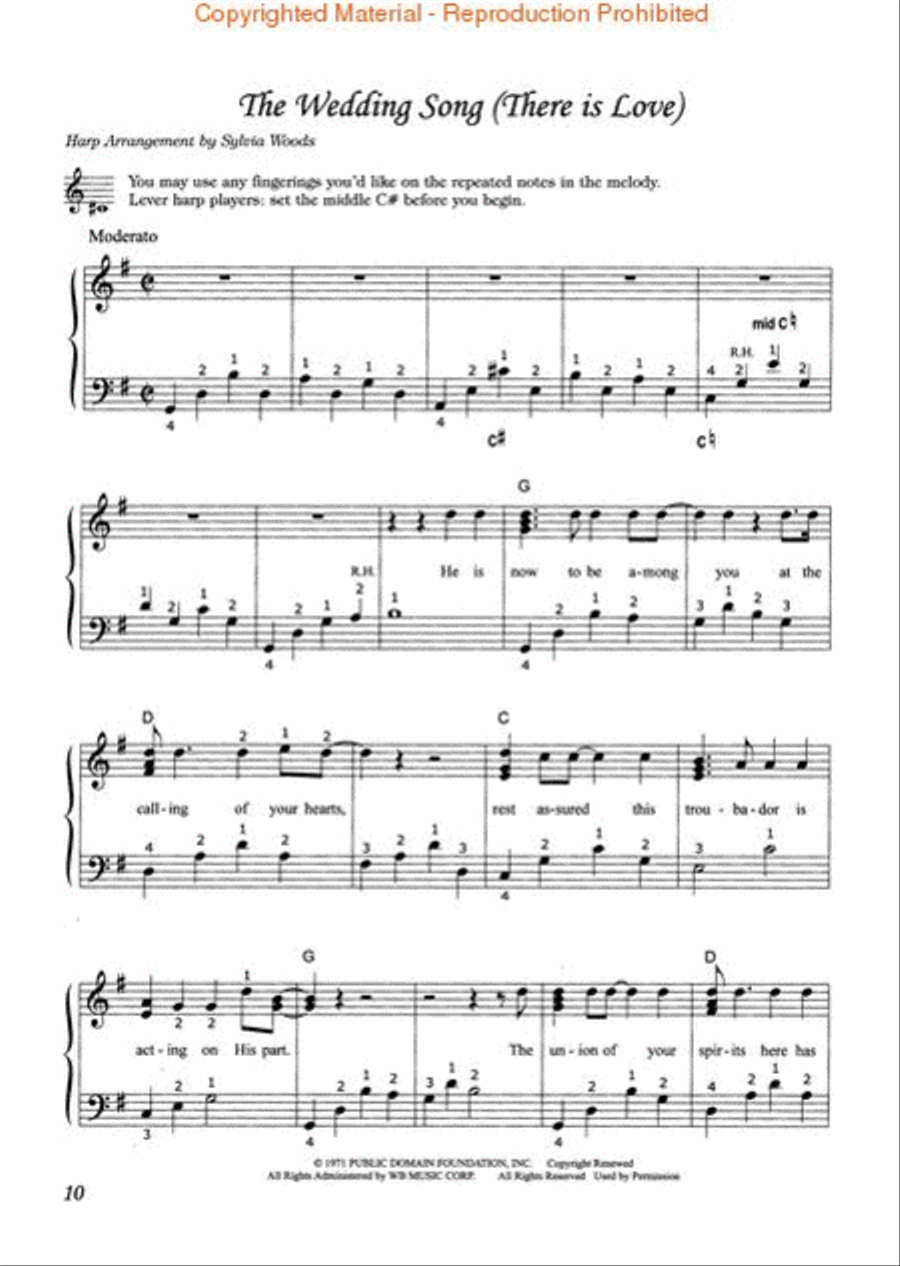 22 Romantic Songs for the Harp Celtic Harp scores gallery preview page 3