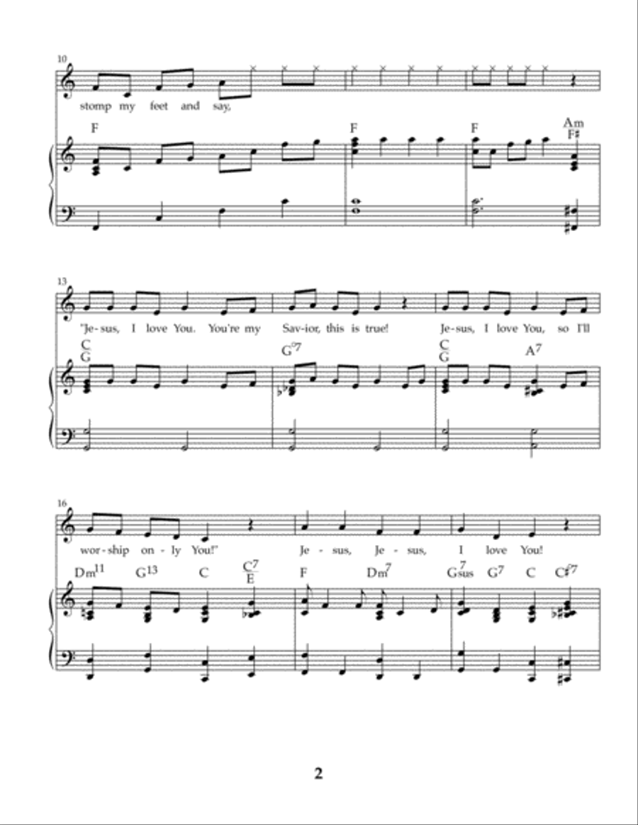Jesus, We Love You Jesus, We Love You Voice scores gallery preview page 2