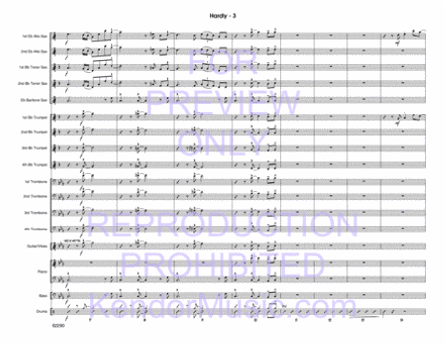 Hardly Hardly Jazz Ensemble scores gallery preview page 4
