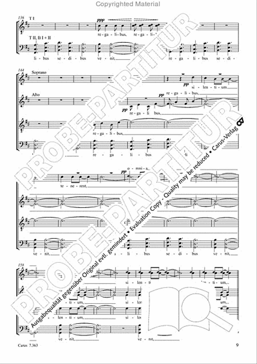 Dum medium silentium Dum medium silentium SSAATTBB scores gallery preview page 10