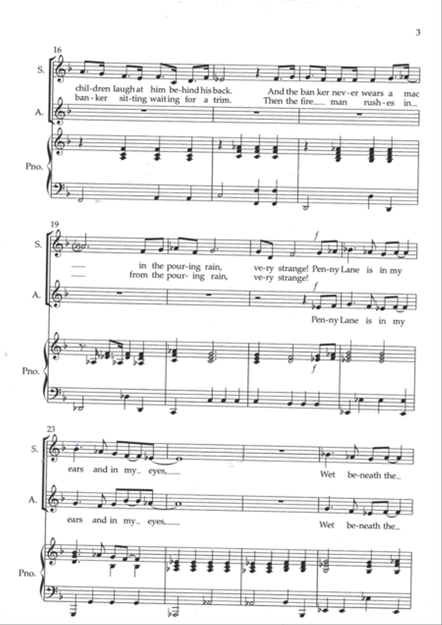 Penny Lane Penny Lane 2-Part scores gallery preview page 3