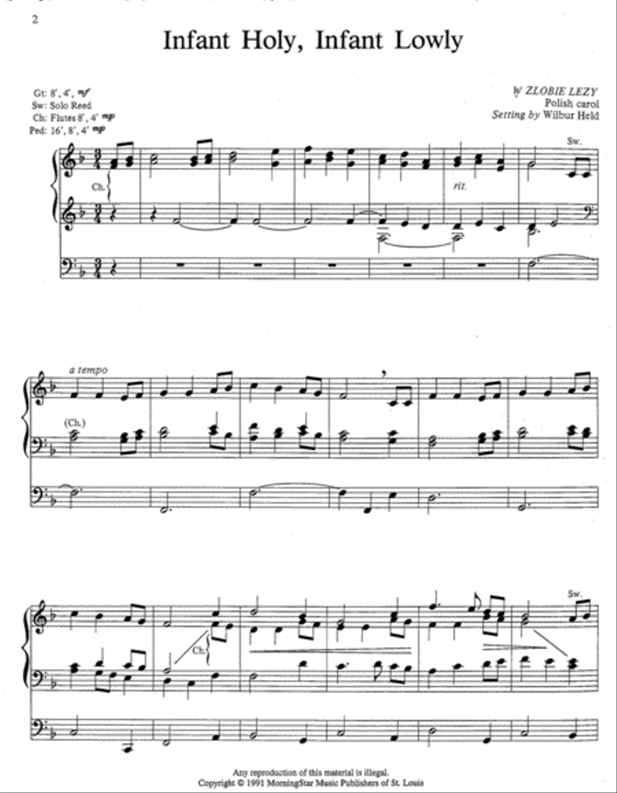 Christmas Comes Again, Set 1 Organ scores gallery preview page 2