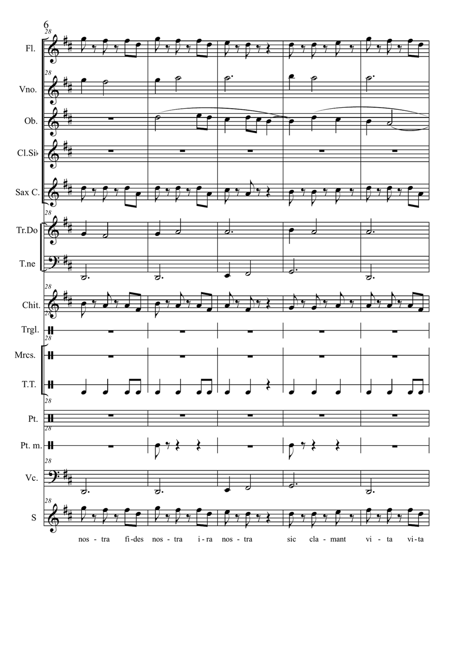Vita Nostra Unison Choir scores gallery preview page 6