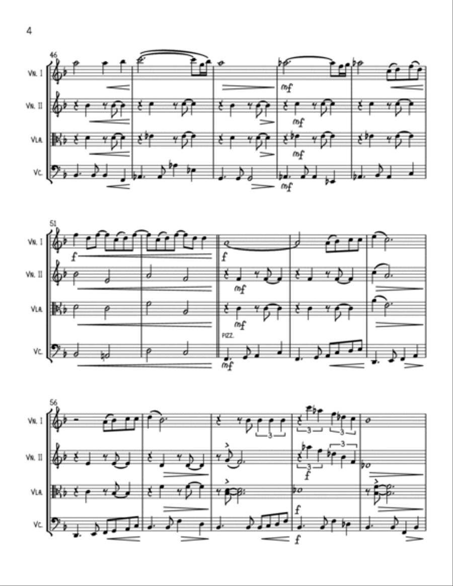 Let's Stay Together String Quartet scores gallery preview page 4