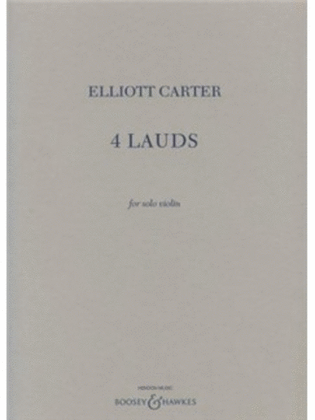 Book cover for 4 Lauds (Statement, Riconoscenza, Rhapsodic Musings, Fantasy)