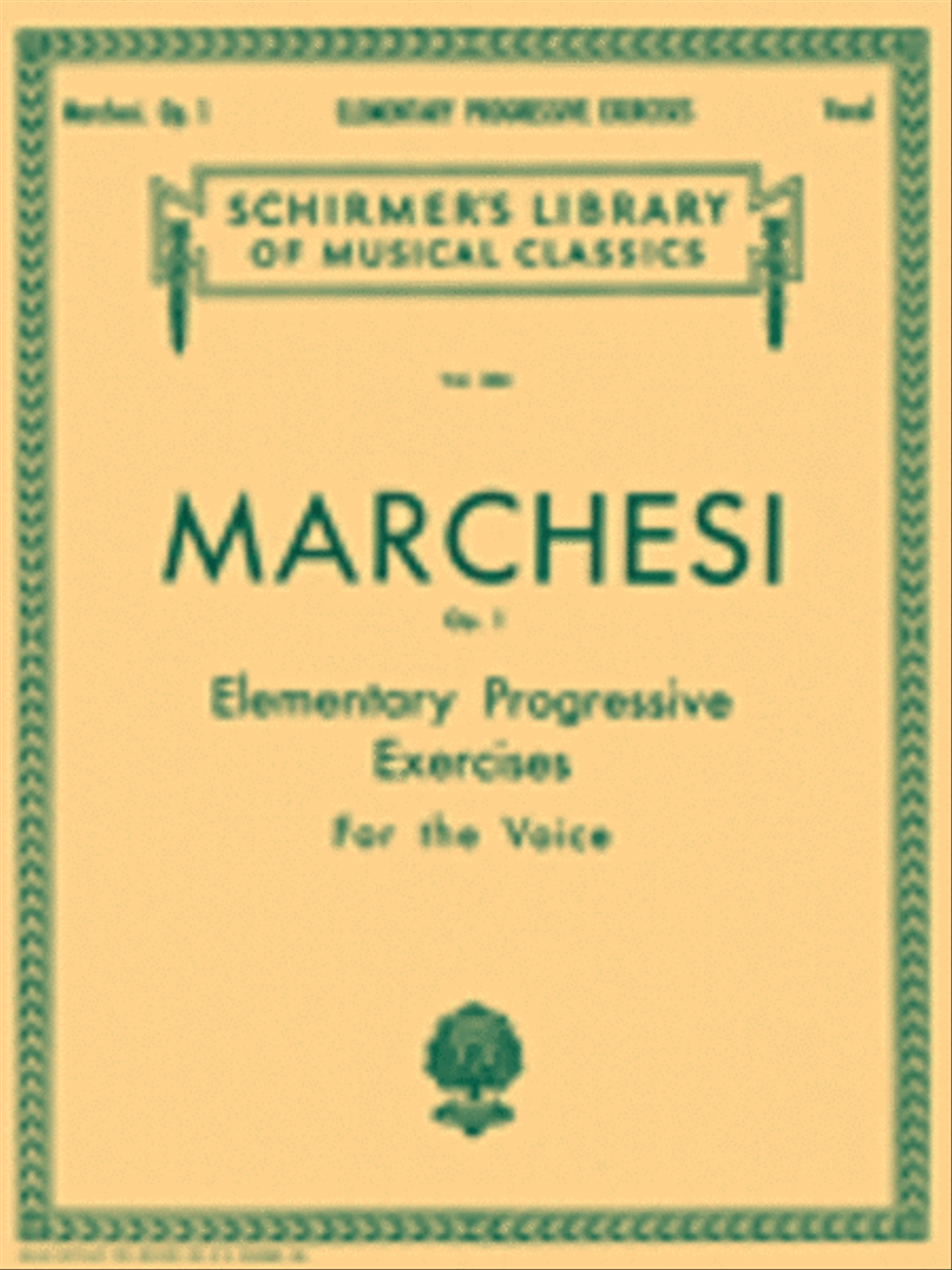 Elementary Progressive Exercises, Op. 1 Voice scores gallery preview page 1