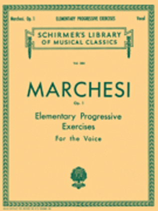 Book cover for Elementary Progressive Exercises, Op. 1