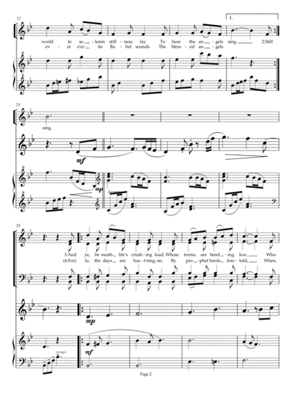 "It Came Upon a Midnight Clear" - SATB choir, with piano and flute/violin